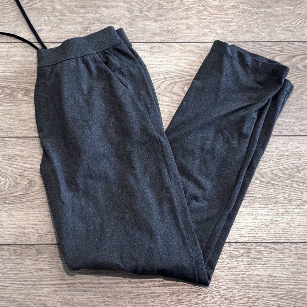 Lululemon ABC Pants Mens Large Grey Heathered Athletic Workout Gym Straight Leg